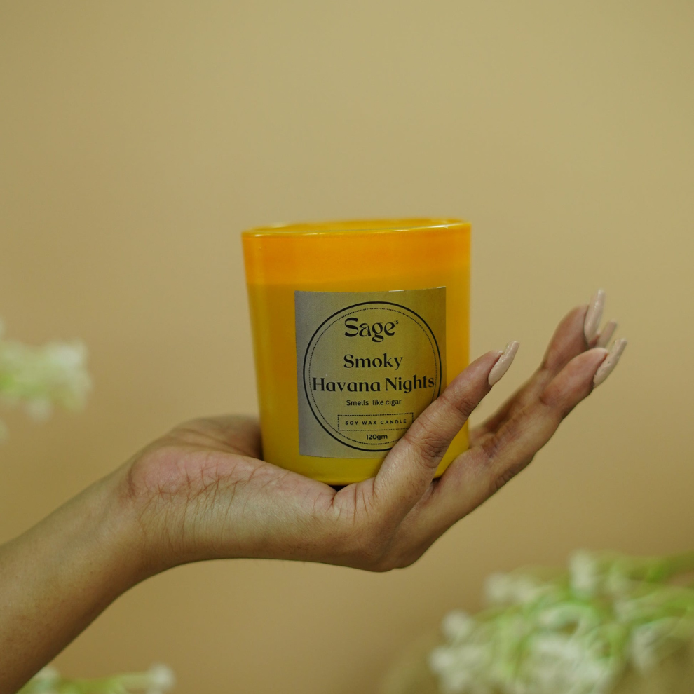 Smoky Havana Night Scented Jar Candle