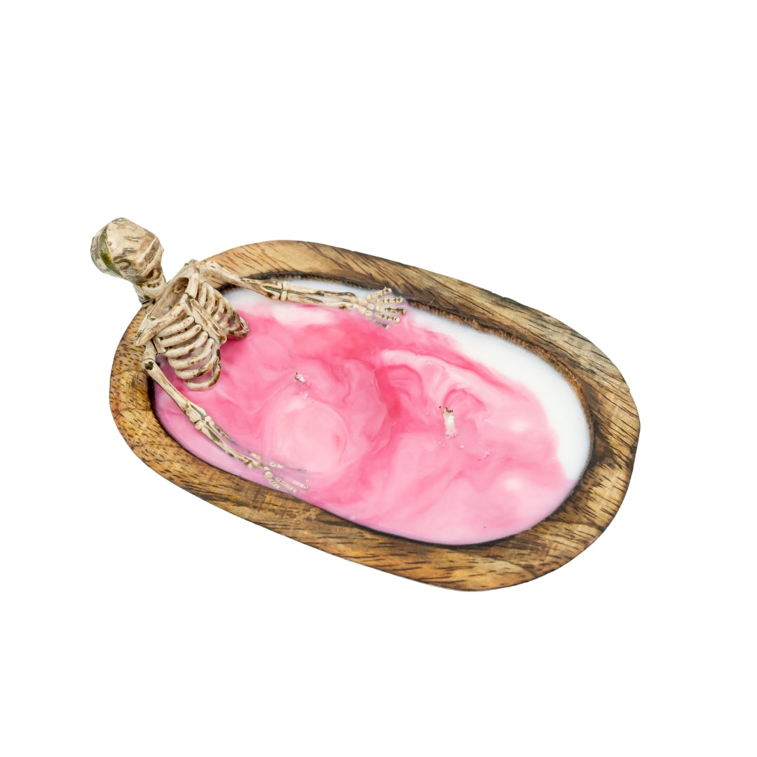 Skeleton Halloween Candle