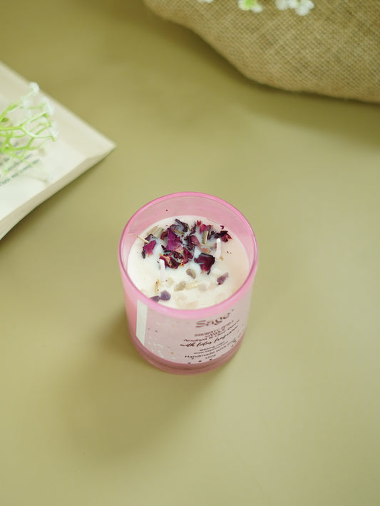 Serenity Spell Candle – Amethyst & Lotus