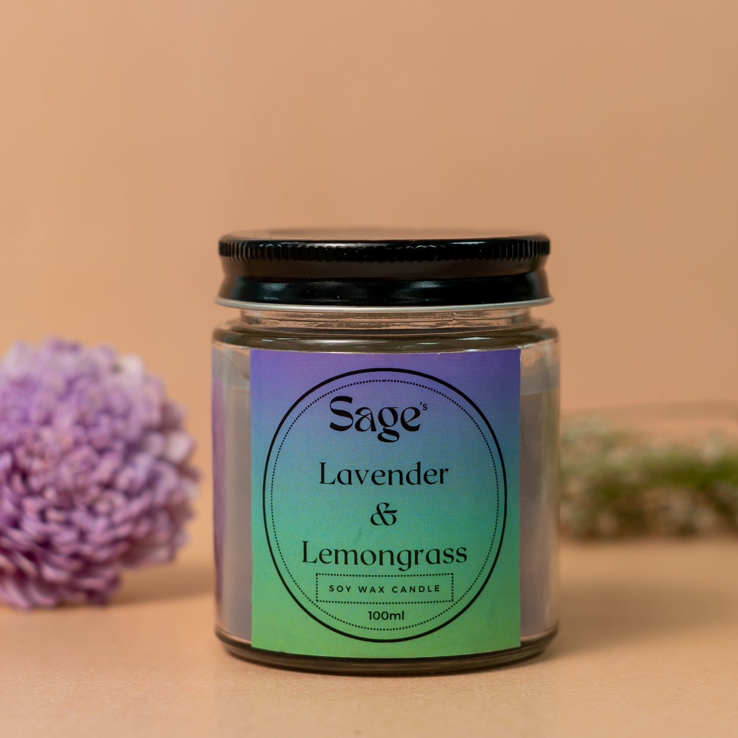 Lavender & Lemongrass Small Jar Candle
