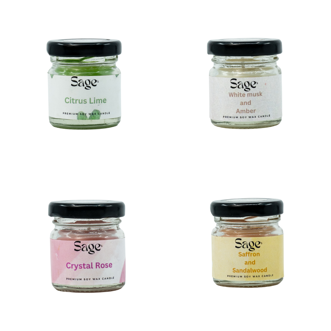 Scented Candles Set - 4 x 40g