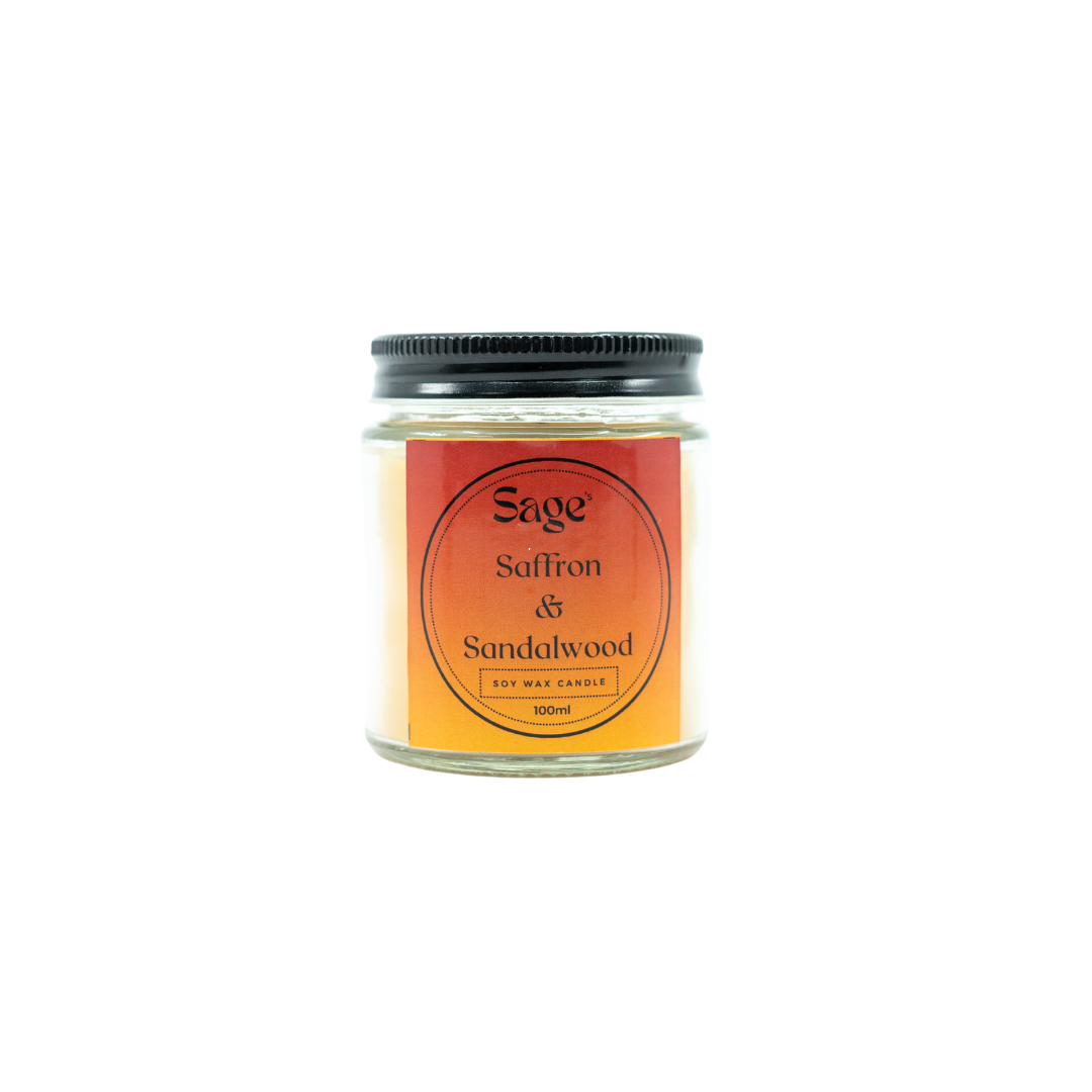 Saffron & Sandalwood Soy Candle Jar
