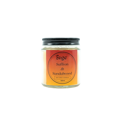 Saffron & Sandalwood Soy Candle Jar