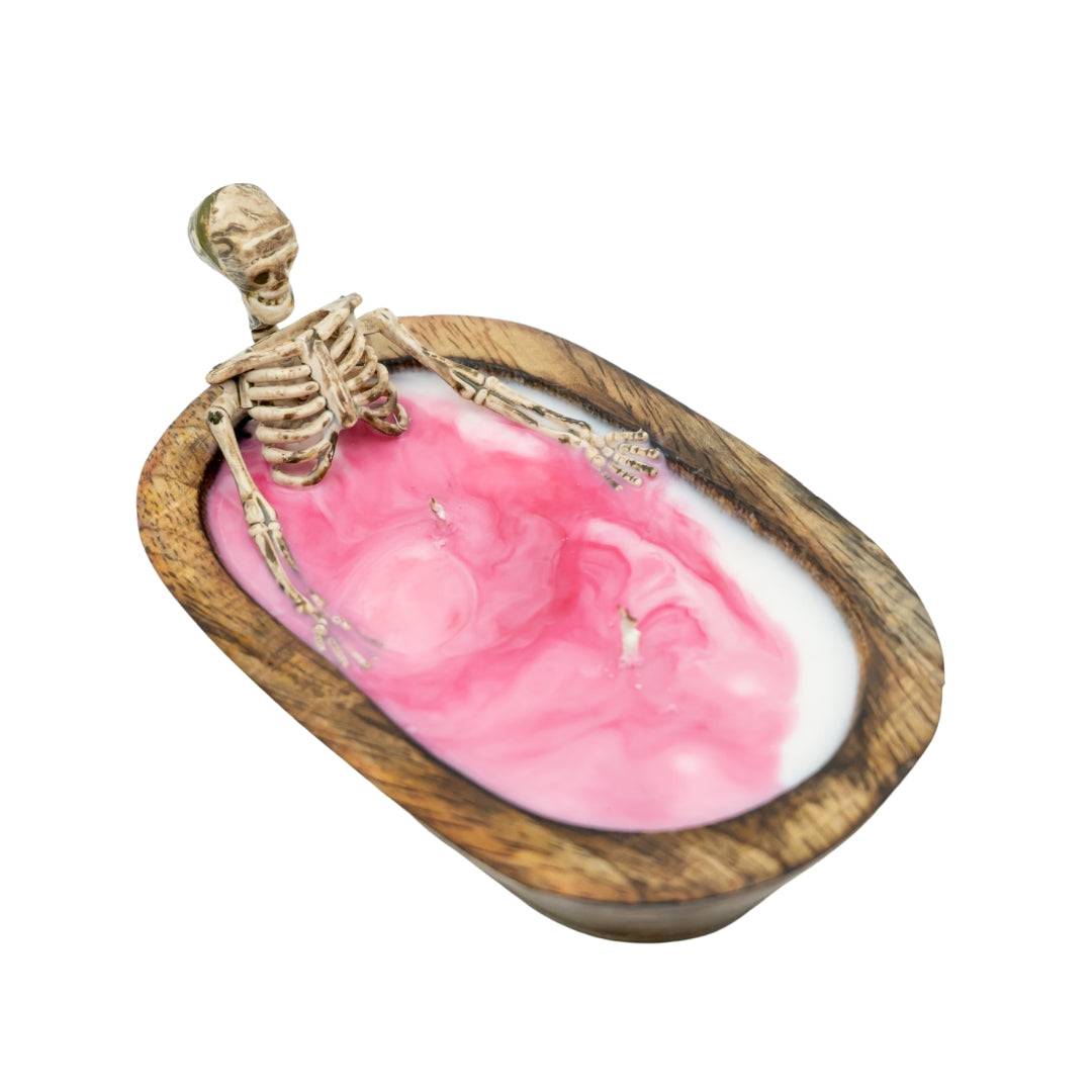 Skeleton Halloween Candle