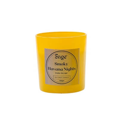 Smoky Havana Night Scented Jar Candle