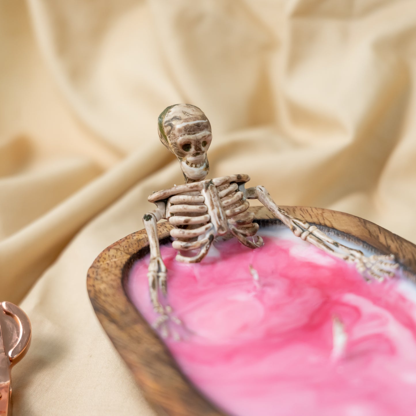 Skeleton Halloween Candle