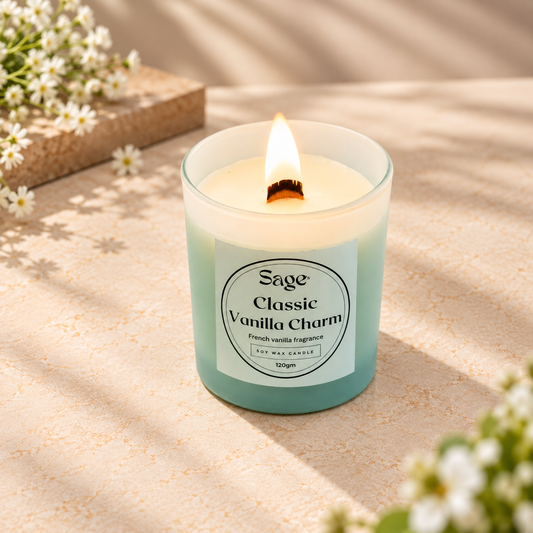 Classic Vanilla Scented Jar Candle