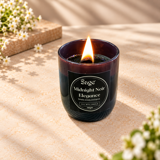 Midnight Noir Elegance Scented Jar Candle