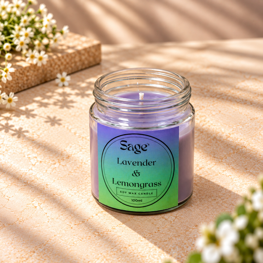 Lavender & Lemongrass Small Jar Candle