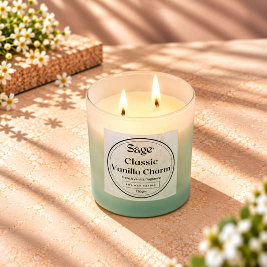 Classic Vanilla Charm Scented Jar Candle