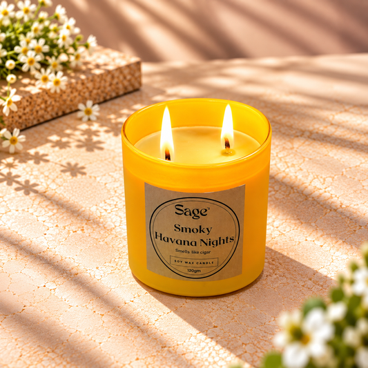 Smoky Havana Night Scented Jar Candle