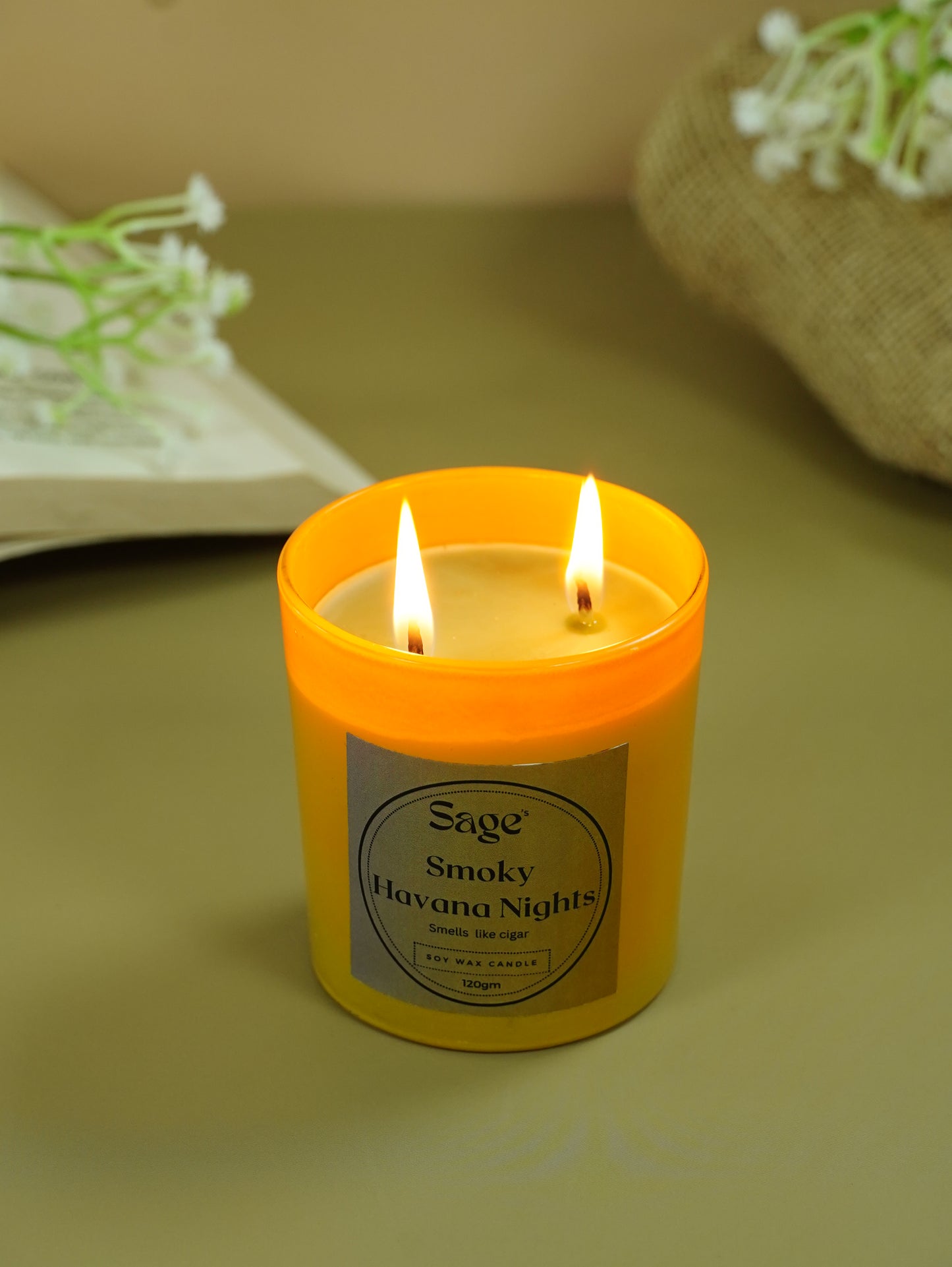 Smoky Havana Night Scented Jar Candle