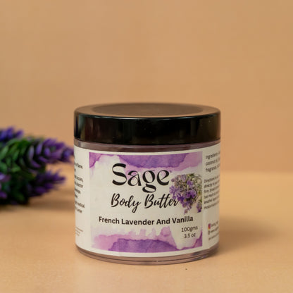 Sage’s Exclusive French Lavender and Vanilla Body Butter