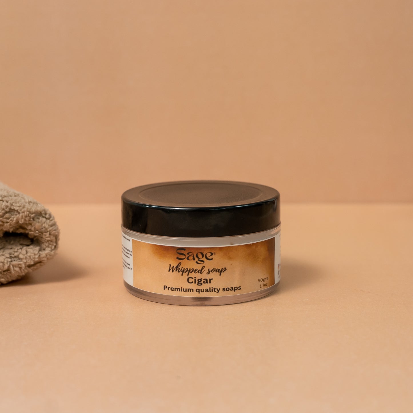 Sage’s Premium Cigar Infused Whipped Soap with Natural Oils and Fragrance Oils
