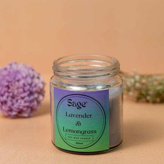 Lavender & Lemongrass Small Jar Candle