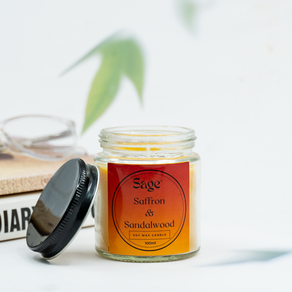 Saffron & Sandalwood Soy Candle Jar