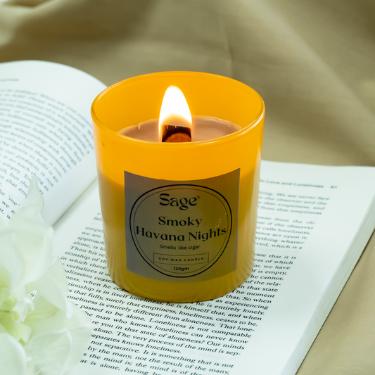 Smoky Havana Night Scented Jar Candle