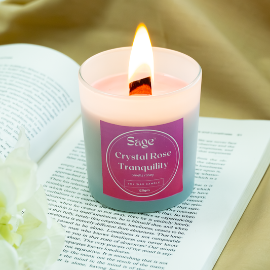 Crystal Rose Scented Jar Candle