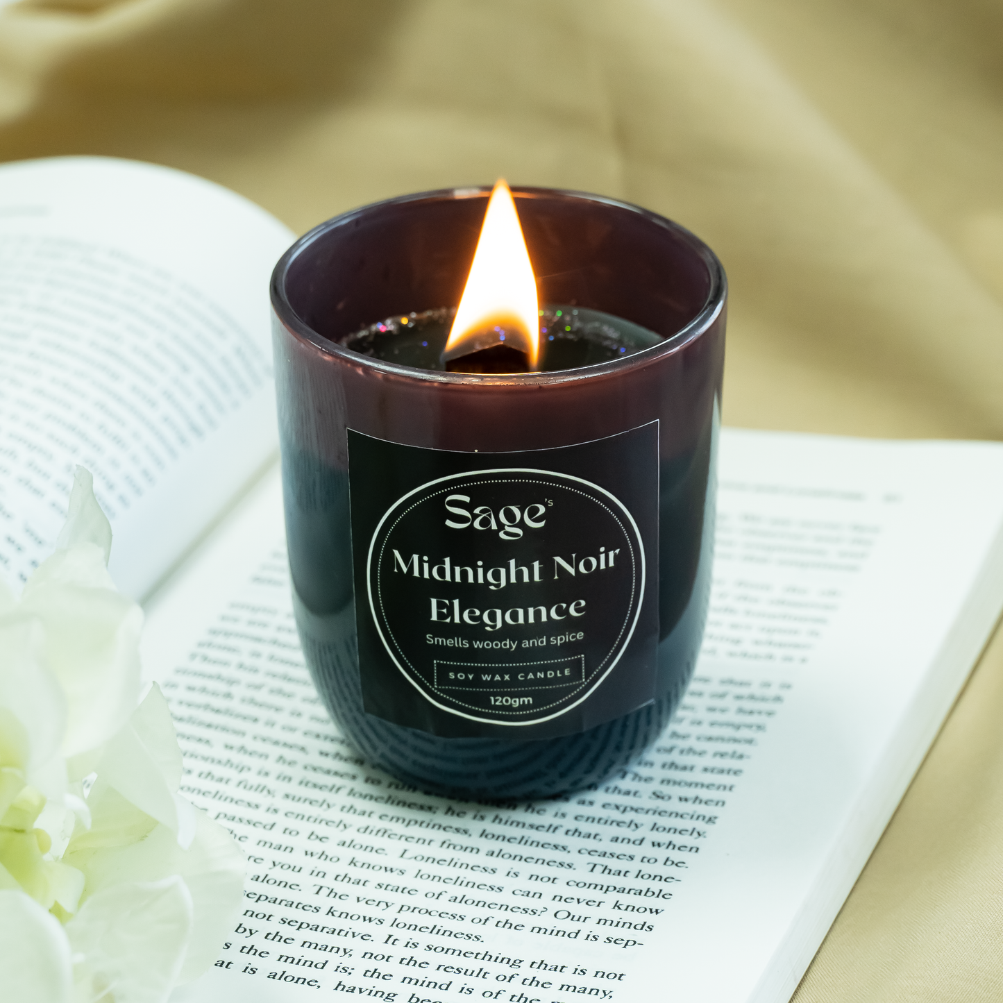 Midnight Noir Elegance Scented Jar Candle