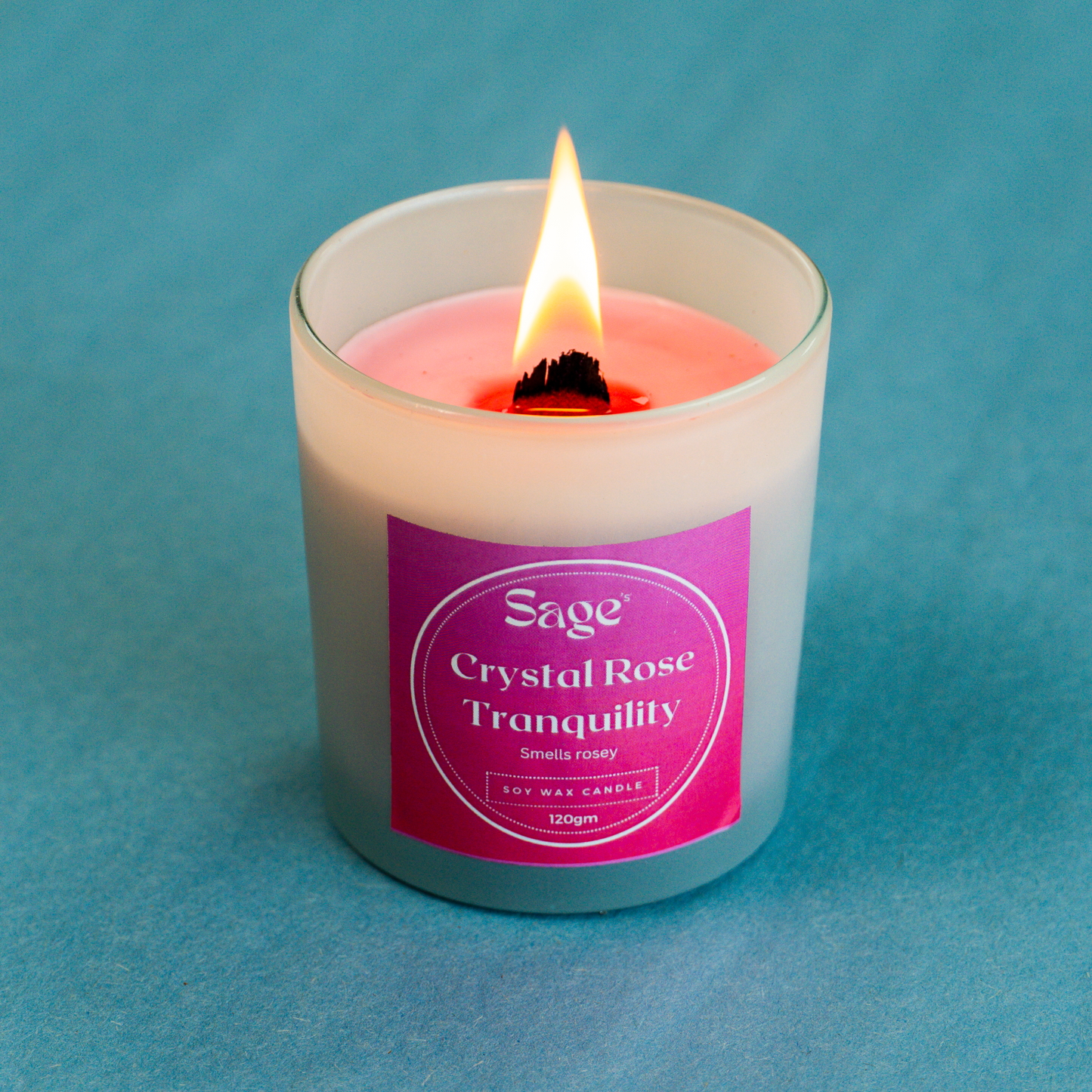 Crystal Rose Scented Jar Candle