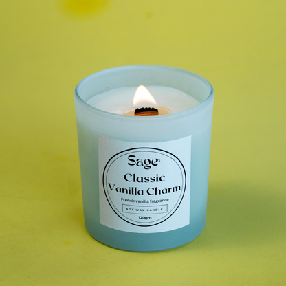 Classic Vanilla Scented Jar Candle