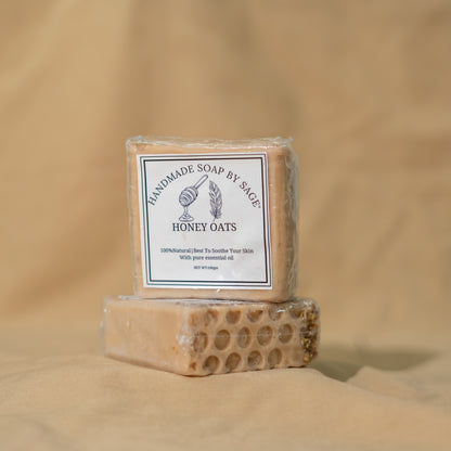 Honey Oats Handmade Soap with Natural Ingredients and Pure Essential Oils