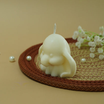 Ivory Elephant Shaped Decorative Candle
