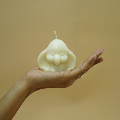 Ivory Elephant Shaped Decorative Candle