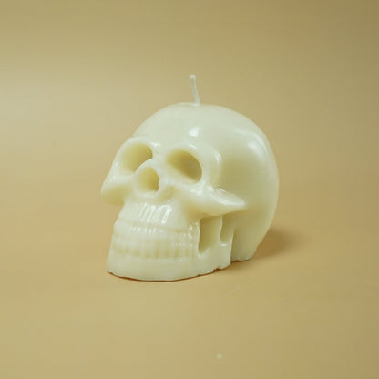 Ivory Skull Shaped Decorative Candle
