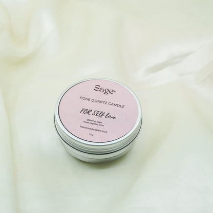 Rose Quartz Candle for Self-Love