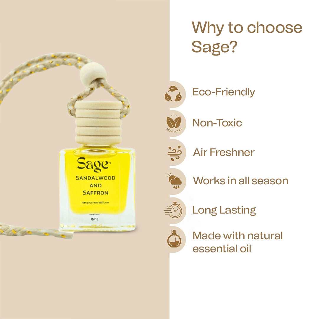 Sandalwood & Saffron Car Freshner